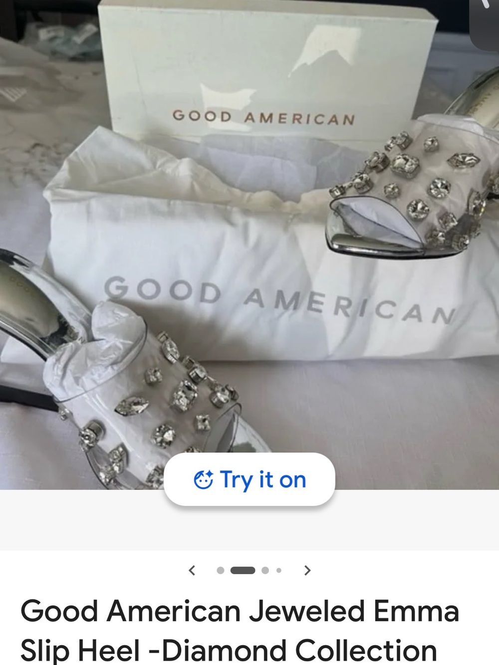 Good American Jeweled Emma Slip Heel - Picture 10 of 14